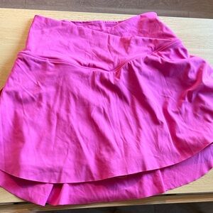 HALARA High Low Skirt in Vibrant Pink